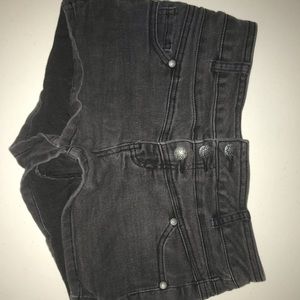 Black Jean Shorts